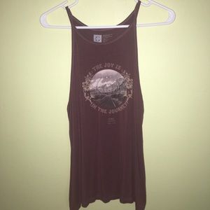 Maroon Loose Tank Top